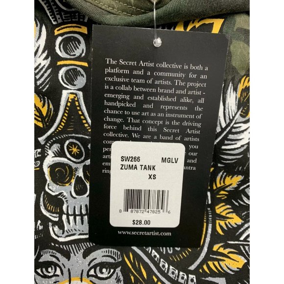 SECRET ARTIST by AFFLICTION Women's TANK ZUMA Tee - Picture 6 of 10